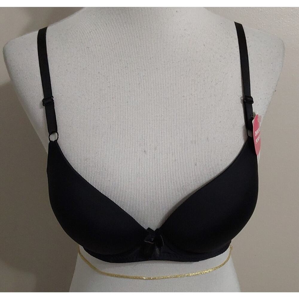Emily Johnson 34C Black Double Push Up Bra 2 Pack #804